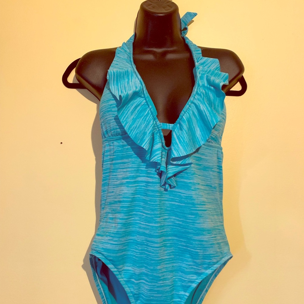 Mossimo One piece swimsuit teal